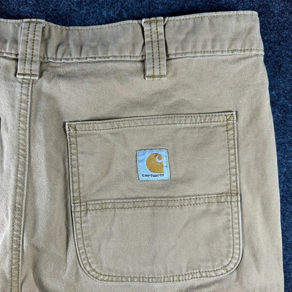 Carhartt Rugged Flex Relaxed Fit Rigby Short Size 34‎ Dark Khaki 9